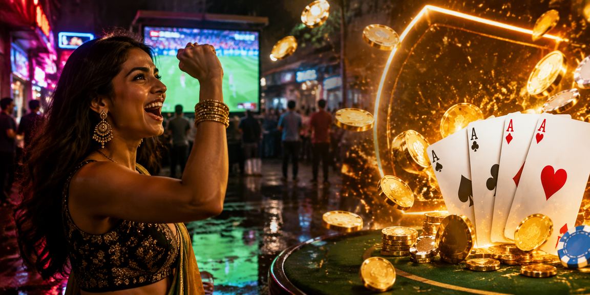 Mumbai Bandra evening with mobile gaming enthusiasts enjoying card games